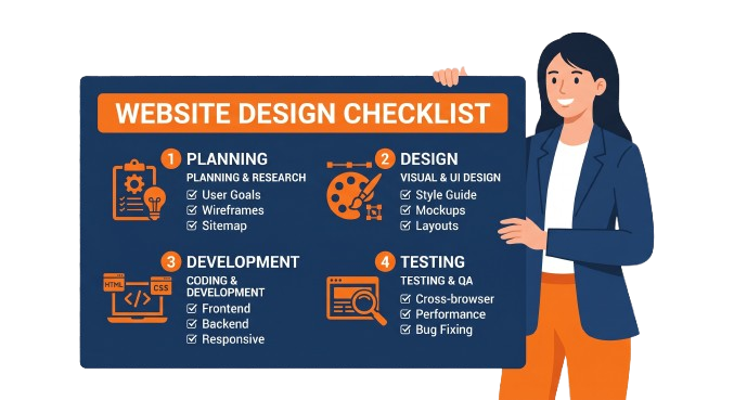 What's included in website design for Indirapuram