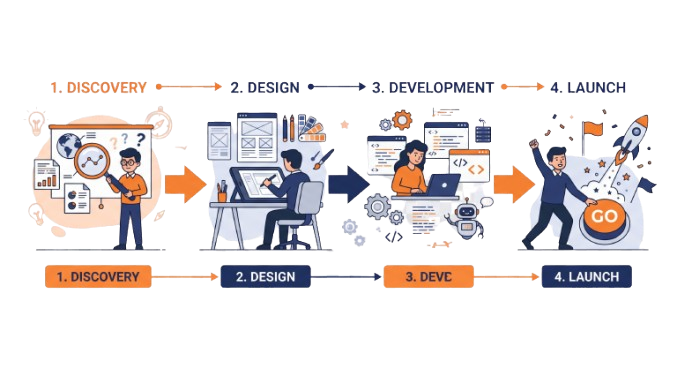 Website Design process for Sector 62 businesses
