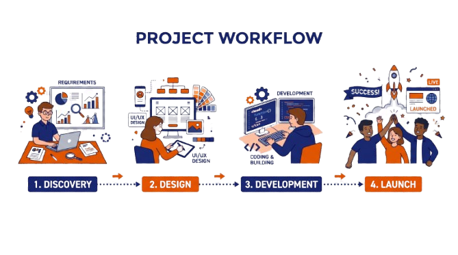 WordPress Website Development process for Indirapuram businesse